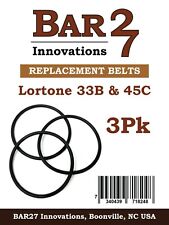 3 Pack Replacement Drive Belts for Lortone Rock Tumblers Model 33B & 45C brass picture