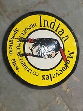 Porcelain Indain Motorcycle Enamel sign size 30 inches 2 sided  picture