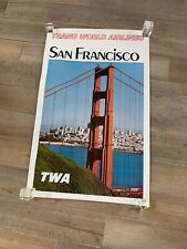 Rare TWA (TransWorld Airlines) 1970’s 25x40 Travel Poster-San Francisco picture