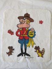 Vintage Dudley Do-Right Washcloth Rocky & Bullwinkle Show Merch Art Towel  picture