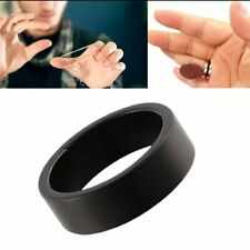 Magic Trick Ring Strong Magnetic Black Prop Learn Beginner Illusions T5 picture