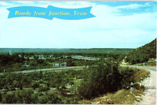 Postcard PANORAMIC SCENE Junction Texas TX AJ4186 picture