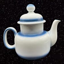 Arzberg Hutschenreuther Gruppe Germany Teapot Coffee Pot Porcelain Blue White picture