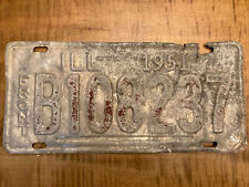 Vintage 1951 Illinois Front License Plate B108237 ILL picture