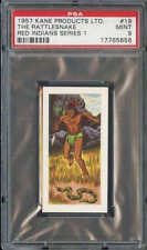 1957 KANE RED INDIANS SERIES 1 #19 THE RATTLESNAKE PSA 9 *DS15401 picture