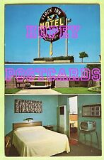 ROUTE 66~ OKLAHOMA CITY, OK ~ CLOCK INN MOTEL~ multi-view postcard ~ 1960s picture