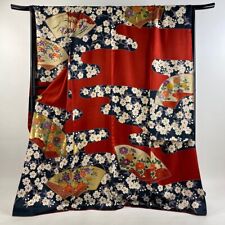 Kimono Furisode Long-Sleeved Kimono, Length 174Cm, Sleeve 71Cm, Sleeve, Flowers, picture