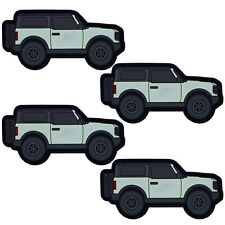 4 Pack Cactus Gray 2 Door Ford Bronco 6th Gen PVC Tactical Patch Hook Loop Patch picture