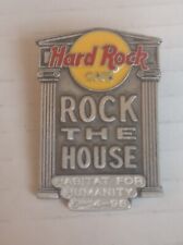 HRC Hard Rock Cafe Habitat for Humanity 1998 Rock the House Vintage Lapel Pin picture