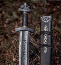 Damascus Steel Northmen Sword Handmade VIKING Sword Real Beautiful Gift for him picture