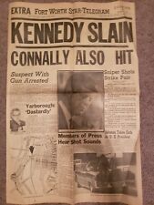Fort Worth Star Telegram Nov 22, 1963 Vintage Newspaper JFK 