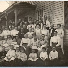 c1900s Surprise Birthday Party RPPC Family House Real Photo PC Will Bickels A124 picture