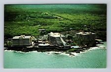 Honolulu HI-Hawaii, Aerial Kona Hilton, Advertisement, Antique Vintage Postcard picture