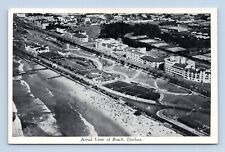 Aerial View of Beach Durban South Africa  UNP Unused WB Postcard B14 picture