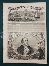 1854 MAY6 antique GLEASON'S PICTORIAL full iss JOHN AUDUBON muskau Valley Forge picture