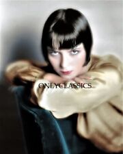 1929 SEXY ACTRESS LOUISE BROOKS PIERCING EYES BOB HAIRCUT PINUP 8X10 COLOR PHOTO picture