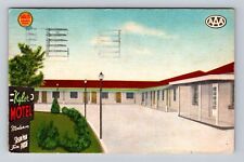 Evansville IN-Indiana, Kyler Motel Advertising, Vintage c1954 Souvenir Postcard picture