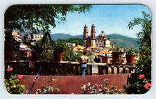 Vista in Taxco Guerrero Mexico Vintage Postcard BAS-16 picture