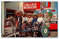 c1960's Donkey Cart Favorite of Visitors in Tijuana Mexico Vintage Postcard picture