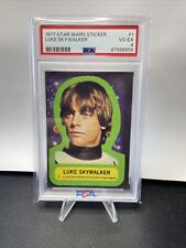 1977 Star Wars Sticker Luke Skywalker #1 PSA4 Just Graded picture