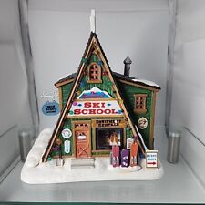 Lemax Christmas Village the Summit Ski School Building With Working Lights picture
