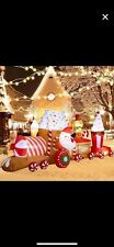 11 Foot Inflatable Santa Christmas  Train  picture