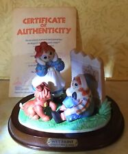 Raggedy Ann & Andy Wet Paint Flambro Porcelain Limited Edition VINTAGE 1787/3500 picture