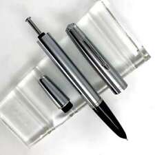 Yong Sheng 601 Vacumatic Fountain Pen Ink Pen Piston Type Silver Clip F Nib picture