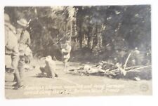 WWI Postcard of American Soldiers Advancing by Wounded German Soldiers in France picture