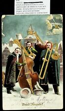 SEPHIL FRANCE 1914 WWI NEW YEAR MUSICAL CELEBRATION PPC W/ 10c TO LYON picture
