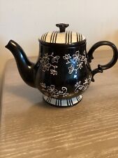Temptations Black Floral Lace Teapot w/ lid picture