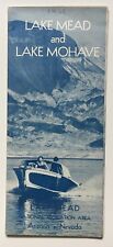 Vintage 1961 Nevada Arizone Lake Mead and Lake Mohave Travel Brochure w/ map  picture