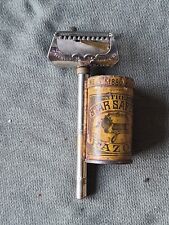 THE STAR SAFETY RAZOR Kampfe Bros. 1876-1884 Antique Safety Razor Complete W/Tin picture