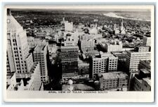 c1940's Aerial View Looking South Tulsa Oklahoma OK RPPC Photo Postcard picture