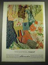 1968 Schumacher's Islands Group Fabrics Ad - Color your home Tropical picture