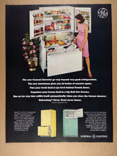 1965 General Electric GE Americana Refrigerator Freezer vintage print Ad picture