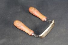 Antique J. Stortz Two Handled Scorp Chair Inshave Draw Knife Shave Carving Tool picture