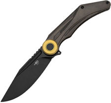 Bestech Knives Seraph Framelock Black & Bronze Titanium Folding M390 Knife 2403E picture