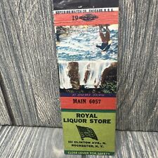 Vtg Royal Liquor Store Rochester NY Matchbook Cover Advertisement picture