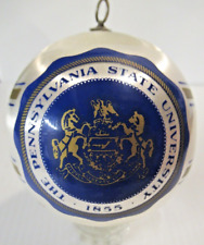 Vintage Penn State University Satin Christmas Ornament Nittany Lion Pennsylvania picture