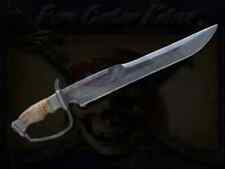 CUSTOM HANDMADE D2 TOOL STEEL D GUARD HUNTING SURVIVAL BOWIE KNIFE W/SHEATH picture