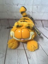 Vintage Garfield Plush Cat Pouncing 1978 PAWS Fine Toy Co Korea Stuffy With Tags picture