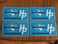 4 Vintage Blue Streak High Performance Ignition Racing Stickers 2 3/4