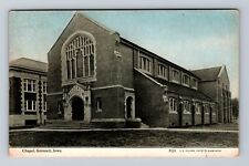 Grinnell IA-Iowa, Panoramic View of Chapel, Antique Souvenir Vintage Postcard picture