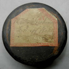 Antique Circa 1830-50 Papier (Paper) Mache MOTHER HOPKINSON Snuff Box Signed picture