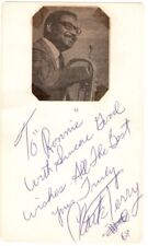 Clark Terry signed card  Jazz Trumpet master picture