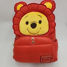 NEW Disney Loungefly Winnie The Pooh Rainy Day Puffer Jacket Mini Backpack picture