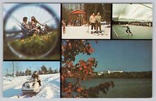 Concord Hotel NY Catskills Chrome Postcard Multi View View Pool Forest picture