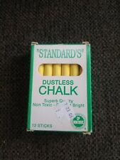 Vintage Standard’s Dustless Yellow Chalk. Full Box. picture