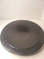 Vintage Salins Studio Large 14 Inch Black Round Plate Made In France picture